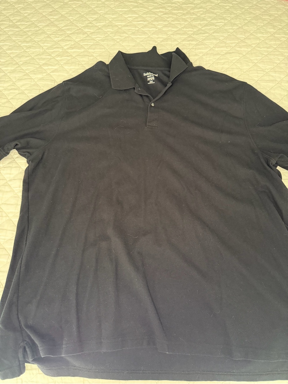 Saddlebred Men's Black Short Sleeve Polo